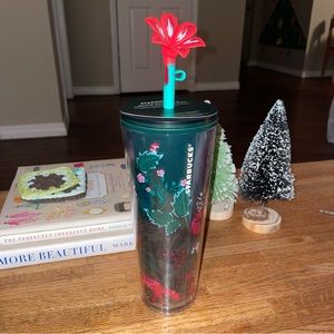 Special Christmas Poinsettia 24oz tumbler
